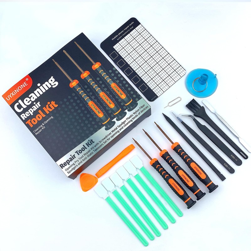 Precision Screwdriver Set for Switch,Y00,Ph000,Y2.0 Tri-Point Screwdriver, Spudger,Tweezers, Cleaning Brush