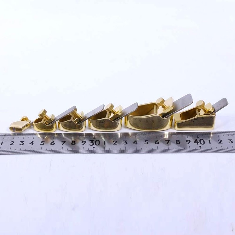 ModouString Brass Mini Planes,violin thumb plane,finger planes with Steel Blade