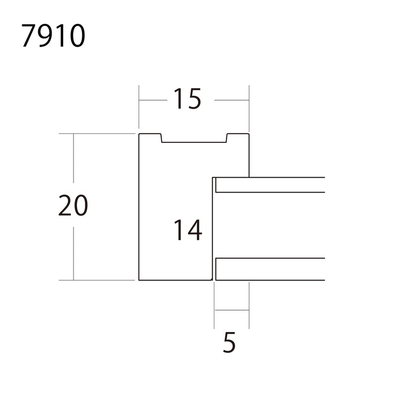 Large Mini Shikishi (Sunshoan) Frame, Black 7910