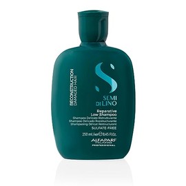 Alfaparf Milano Semi Di Lino Champú reparador de reconstrucción para cabello dañado – Sulfato, SLS, parabenos y parafina – Seguro en cabello tratado con color – Calidad de salón profesional, 249 ml
