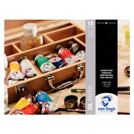 Van Gogh Oil Paper Pad, 111lb, Canvas Grain Paper, 10 Sheets, 11.8" x 15.7"