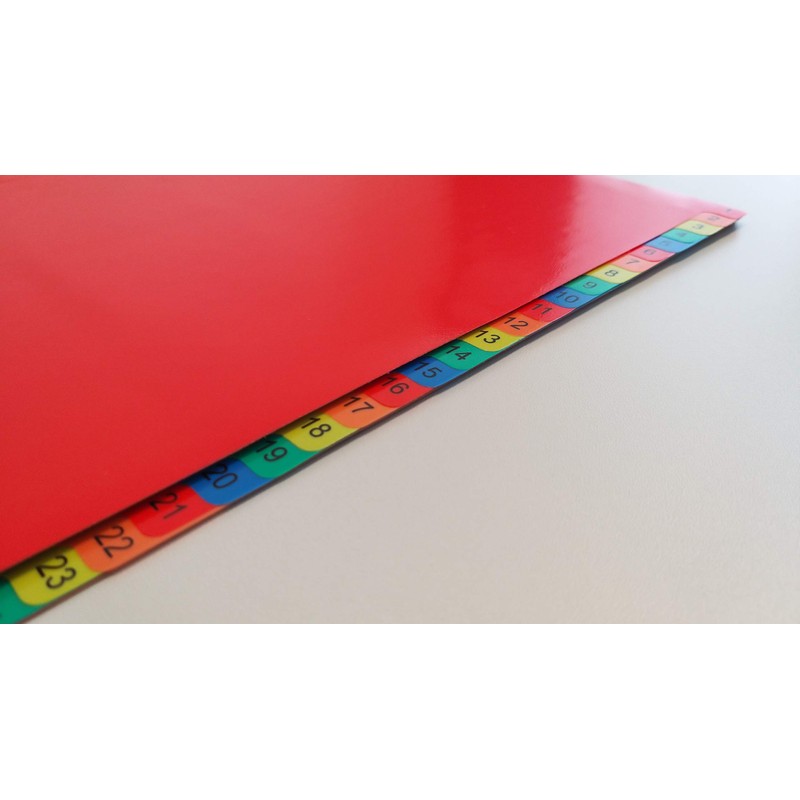 DONAU 7736095PL-99 1-31 Plastic Index Polypropylene DIN A4 230 x
