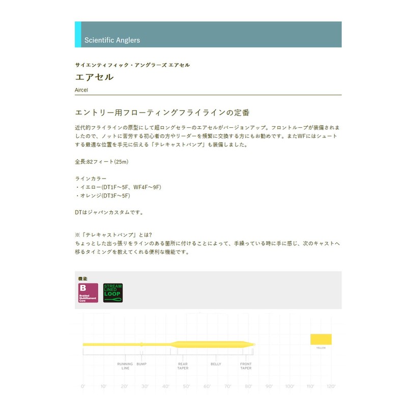 TIEMCO SA Air Cell Floating DT4F Yellow