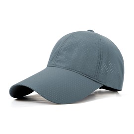 Moxiep Men's Mesh Cap, Running Cap, Hat, 24.4 inches (62 cm), Large Size, Summer, Ultra Lightweight, Deep, UV Protection, Breathable, Unisex, Solid, Quick Drying, Simple, Golf, Sports, Running,