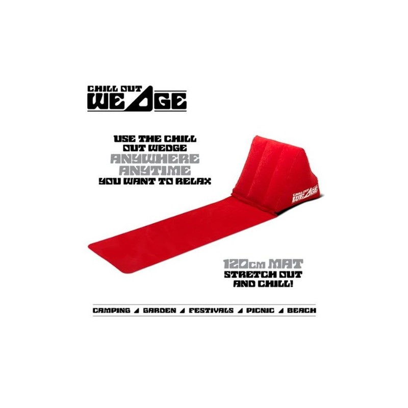 CKB LTD® Red Chill Out Portable Travel Inflatable Lounger with