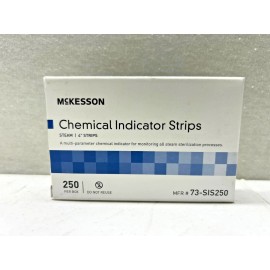 McKesson BOX OF 250 MCKESSON CHEMICAL INDICATOR STRIPS 4" 73-SIS250 NEW