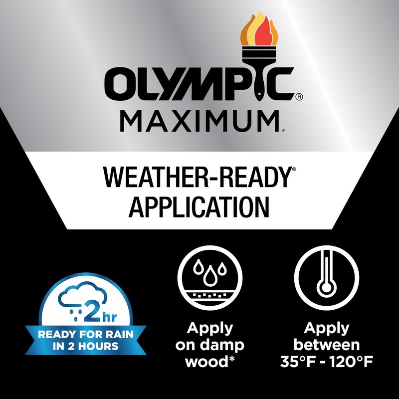 Olympic Maximum 1 gal. Canyon Brown Transparent Exterior Stain and