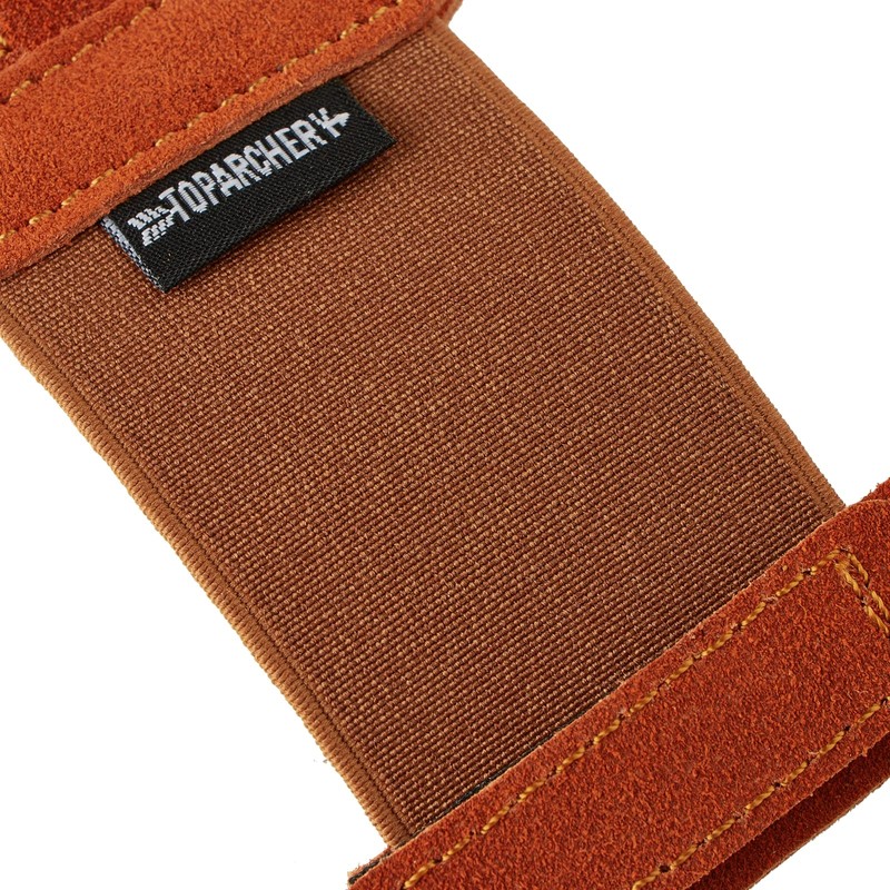 TOPARCHERY Finger Hand Protective Gloves Leather Target Arm Guard 3