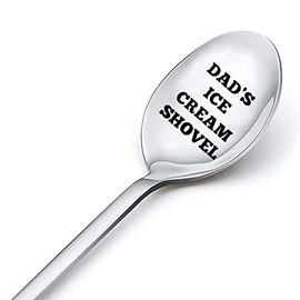 Dads Ice Cream Spoon Gifts for Dad Fathers Day Gift for Daddy Birthday Gifts for Dad's Ice Cream Shovel Engraved Spoon Gifts for Dad Ice Cream Lovers Gifts from Daughter Son Wife