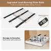 Expandable Pull Out Cabinet Organizer 13"-20.8", Upgraded 3 Sliding Rails