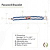 Desert Cactus Dominican Republic Flag Paracord Bracelet - Adjustable Size
