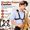 Adjustable Saxophone Shoulder Harness for Instrument Support – Double Shoulder