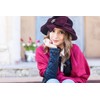 Women 100% Wool Winter Felt Hat Wide Brim Cloche Church