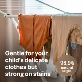 ATTITUDE Baby Laundry Detergent Liquid, EWG Verified, Safe for Baby Clothes, Infant, Newborn, Vegan, Washing Soap, HE Compatible, Refillable Bottle, 40 Loads, Unscented, 33.8 Fl Oz (Pack of 6)