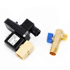 Drain Valve TBVECHI Automatic Electronic Timed Air Compressor 2-way Drain Valve AC110V 50Hz for Air Compressor Condensate Management Water Tank Direct-Acting Drain Valve