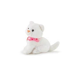 trudi TUDL7000 Sweet Collection Small Cat 9 cm, Size XXS, Stuffed Toy with Soft Materials and Lovely Details, Plush Toy, Washable, Cuddly Toy for Children and Babies, White, Approx. 5 x 5 x 8 cm