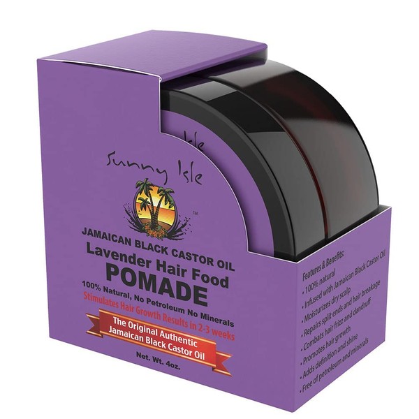 Jamaica Black Castor Oil Hair Pomade - Lavender 4 oz