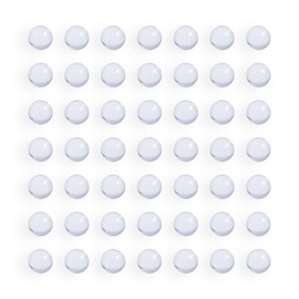 Focmkeas 200 pcs 7mm Boiling Stones, Round Soda Lime Clear Glass Boiling Beads, Glass Paint Mixing Balls, Lab Heating Ball