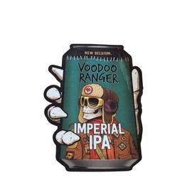 New Belgium Vodoo Ranger Imperial IPA Beer Can Shaped Sticker, Decorative Vinyl Decal