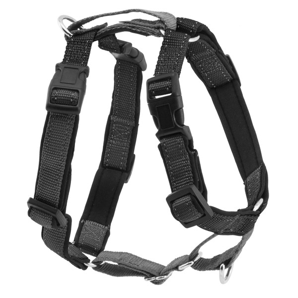 PetSafe 3 in 1 Harness and Car Restraint, Small, Black, No Pull, Adjustable, Training for Small/Medium/Large Dogs