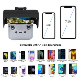 STARTRC Sun Hood Sunshade for DJI Air 3/Mini 2 SE/Mini 3/Mini 3 Pro/Mini 2/DJI Air 2S/Mavic 3 Classic Controller Accessories for 4.4-7.1inch Smartphone Screen