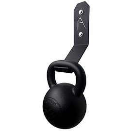 IRON AMERICAN - Single Kettlebell Heavy-Duty Hook Wall Hanger, Kettlebell Storage Rack Hanger, Home Gym Storage Rack Gym Wall Mount - Hang Any Size Kettlebell - 200 Pound Capacity - Hardware Included