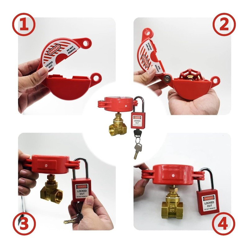 Outdoor Faucet Lock with Padlock - Water Spigot Lock, Hose