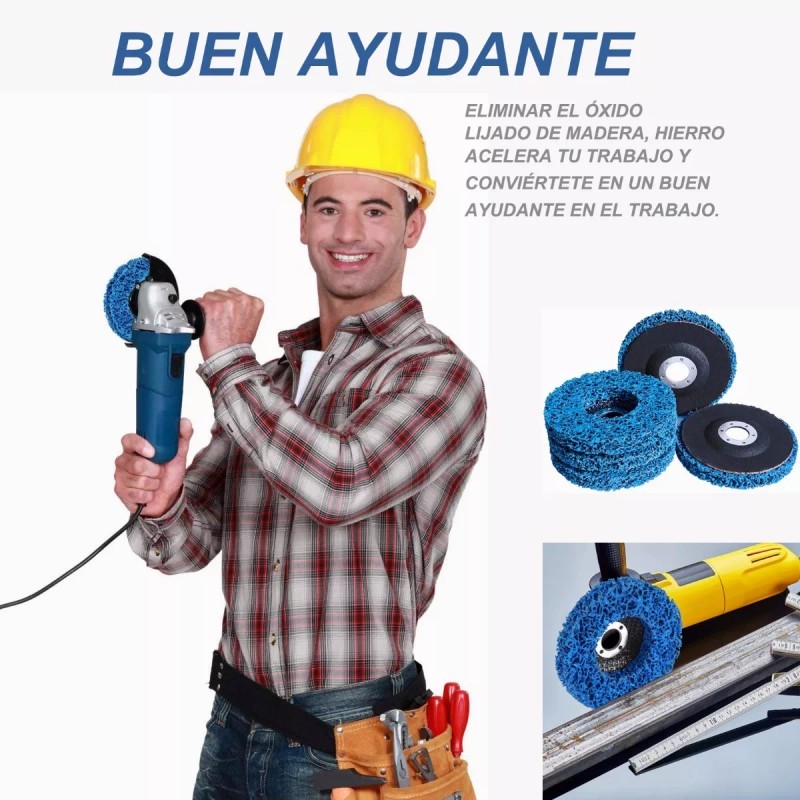 Darklove 5pcs Discos Abrasivos De Desoxidación Metal Rueda Pulidora