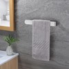 RUICER Towel Rail No Drilling 30 cm Stainless Steel Towel