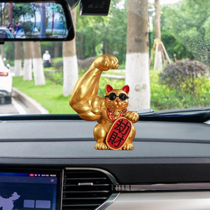 Strong Figurine Big Waving paw of cat Up Welcoming Cat