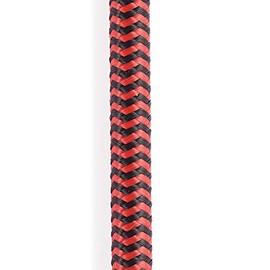 D'Addario Cable de guitarra - Cable de guitarra - Cable de instrumento - Accesorios de guitarra - Cable trenzado - 15 pies/15.0 ft - Rojo - 1 paquete