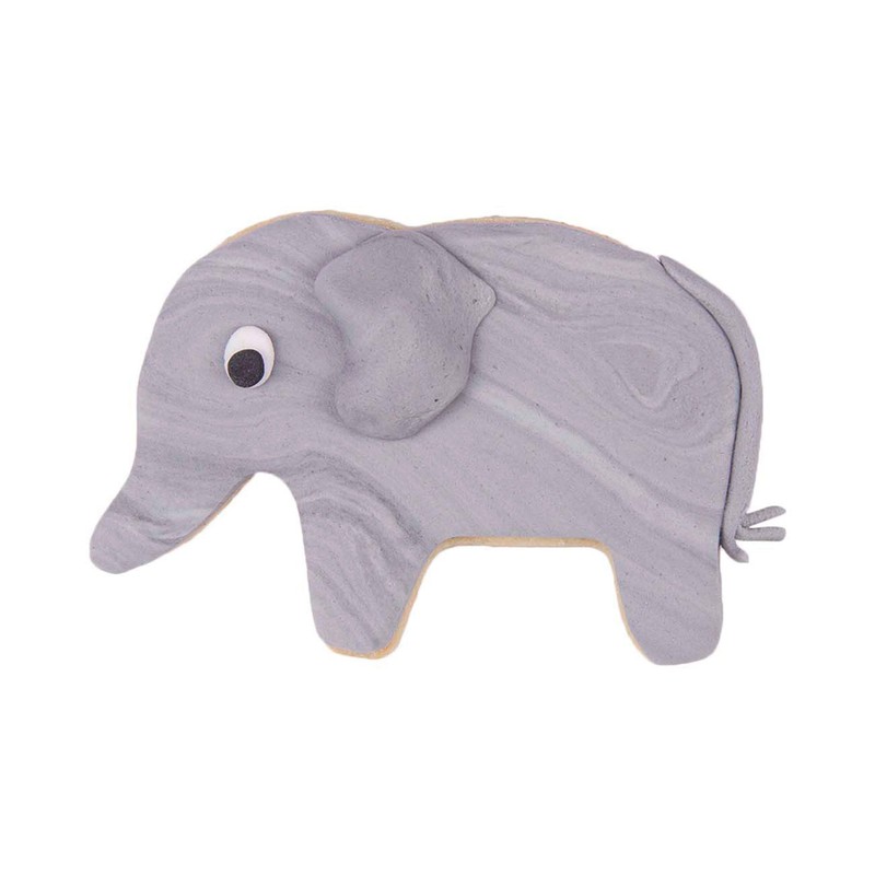 Staedter Stainless Steel Elephant Cookie Cutter, 6 cm, Silver