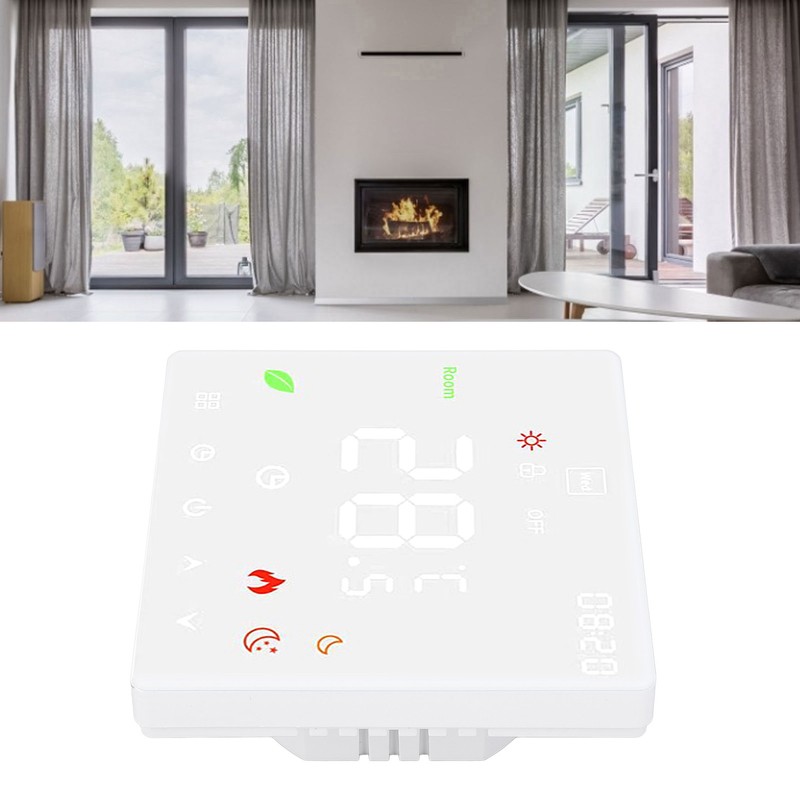 Smart Thermostat Touch Screen Programmable Floor Heating Thermostat for Gas