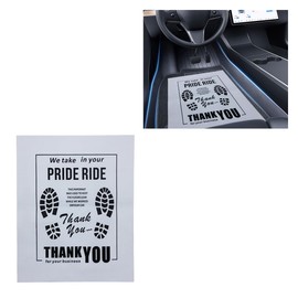 50PCS Car Kraft Paper Floor Mats, Waterproof Floor Covers Car Carpet Protector, Disposable Temporary Automotive Foot Pad, Vehicle Detailing Detail Wash Supplies, 15x19 Inch(White)