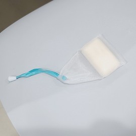 Colorful Foam Net Cleansing Pouch & Soap Bag M50347 Color String Style 37ea