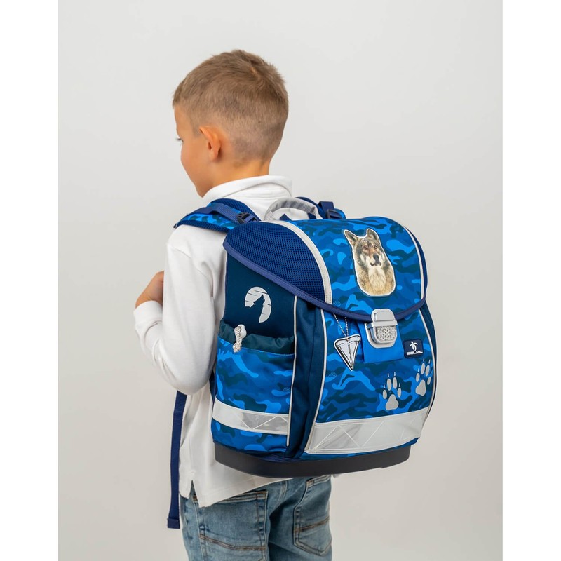 Belmil Classy Ergonomic School Bag with Chest Strap (403-13/AG), Alpha