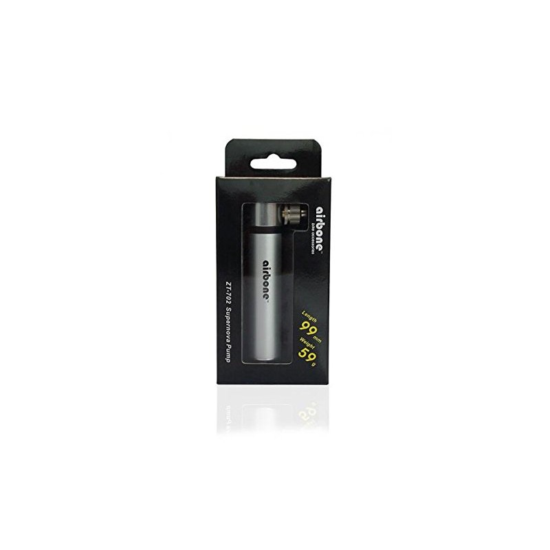 EyezOff Airbone ZT702 Supernova Ultra-Compact Bicycle Pump for Schrader/Presta (9.9cm)