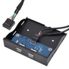 ASHATA USB 2.0 Front Panel, USB 2.0 2-Port 3.5 Inch