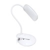 Simple Designs LD2021-GRY Flexi Rounded Clip Light LED Desk Lamp,