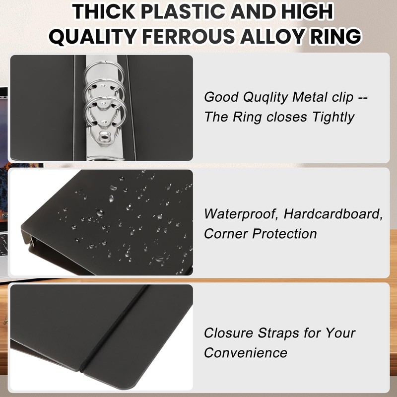 Pack of 8 A5 Ring Binder Covers for Stamps and
