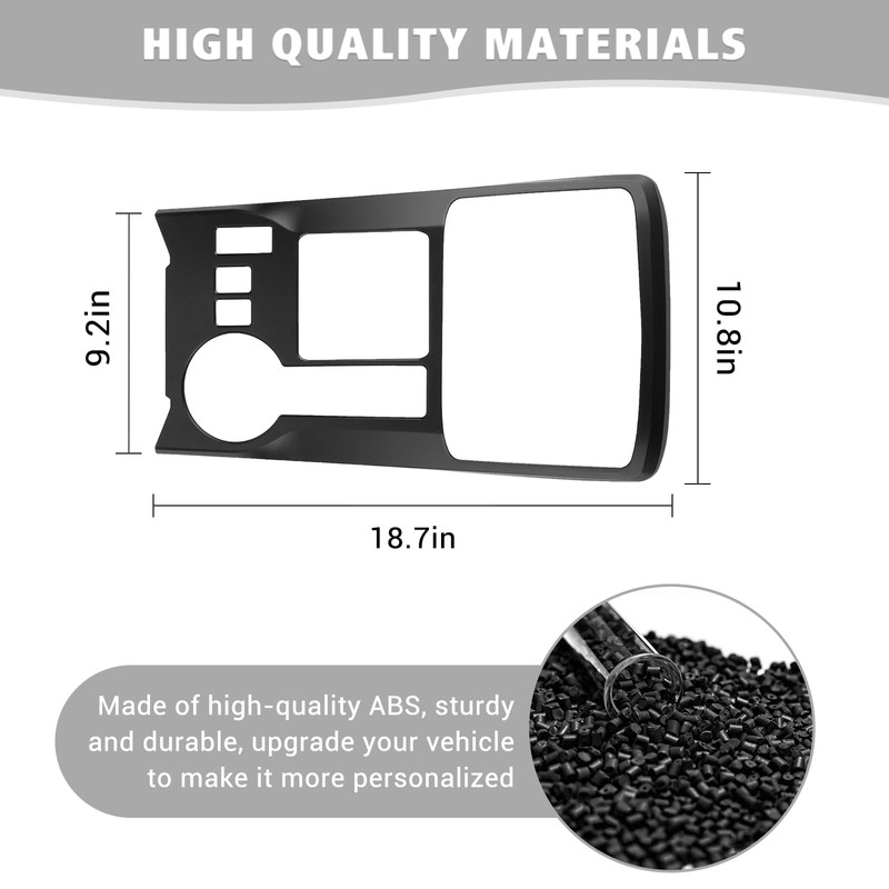 Jimen Compatible with Toyota 4Runner 2010-2023, Gear Shift Panel Cover