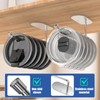 FOURHARVEST Tumbler Lid Organizer 2 Pack,Space Saving Cup Lid Hook