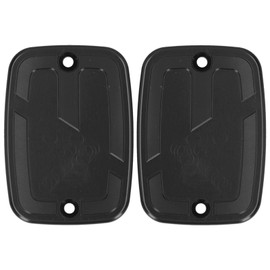 2pcs Front Brake Fluid Reservoir Cap Motorcycle Upper Fuel Tank Cover Fit for C400GT 2019‑2021Black