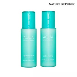 Nature Republic [네이처리퍼블릭] 1+1 슈퍼 아쿠아 맥스 수분 에멀젼 130ml [단일옵션 PN0490] [Nature Republic] 1+1 Super Aqua Max Hydrating Emulsion 130ml [Single Option PN0490]