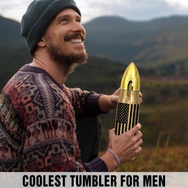 Limima American Flag Gifts For Men - 17Oz Tumbler For Dad, Husband, Coworkers – Fathers Day, Birthday Gift Ideas – American Flag Tumbler