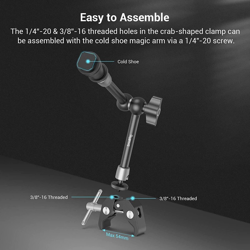 SmallRig SmallRig Super Clamp and Magic Arm (11") w/Cold Shoe