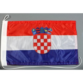 Boat Flag Croatia 20 x 30 cm Professional Quality Flag Motorcycle Flag