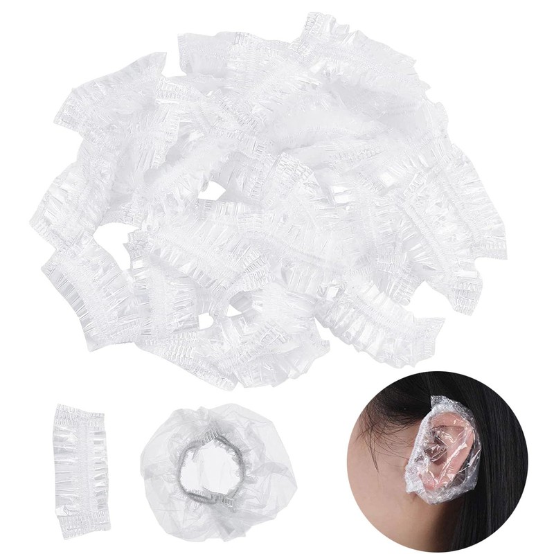 Tapas impermeables para los oídos, 100 Protectores auditivos desechables, Protectores