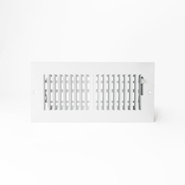 Shoemaker Manufacturing, Soft White, 10x4, Premium Sidewall or Ceiling Register, All Steel Construction Vent Cover