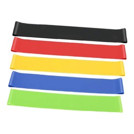 Gadpiparty 5pcs Resistance Exercise Bands for Boys and Girls Elastic Chair Bands for and Stretch for Classroom Home Use Vibrant Colors Black Green Yellow